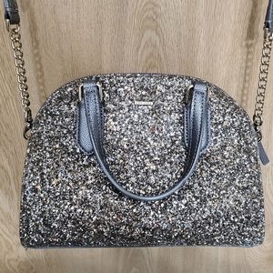 ♠️🌟🎇 Kate Spade Mini Reily Gunmetal Glitter Crossbody